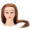 thumbnail image 3 of Synthetic Fiber Mannequin Head Hairdresser Training Head Cosmetology Doll Head, 3 of 16
