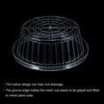 thumbnail image 3 of Uxcell 14 Inch Round Garden Plastic Mesh Cup Slotted Net Pot Basket for Flower Planting Clear 1 Pack, 3 of 4