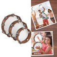 thumbnail image 3 of 3 PCS Wooden Hand Held Percussion Tambourine, 3 of 5