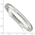 thumbnail image 3 of Auriga Fine Jewelry 925 Sterling Silver 6.25mm Solid Plain Slip-On Bangle 7.25inch for Women, 3 of 5