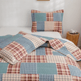 thumbnail image 5 of Green Essen King size Bedspread Bedding Lightweight Quilt Microfiber Reversible Coverlet Greenland Plaid Ultrasonic Quilt, 5 of 7