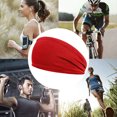 thumbnail image 2 of Hugtrwg Hombres Mujeres Fitness Sweatband Elástico Correr Diadema Secado Rápido (Rojo), 2 of 9