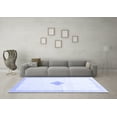 thumbnail image 3 of Ahgly Company Indoor Square Solid Blue Modern Area Rugs, 7' Square, 3 of 4