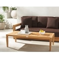 thumbnail image 2 of Safavieh Samoa Modern Wood Outdoor Coffee Table, Natural, 2 of 10