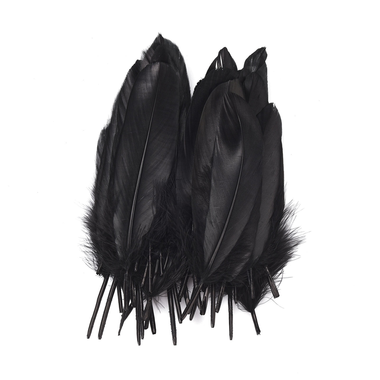 Doolland 50 Pcs Natural Black Ostrich Feathers 5.9 7.8 inch 15