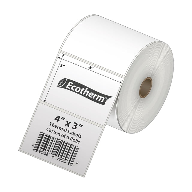 Etiquetas térmicas 5580 de 4 x 3 cm, 6 rollos, para Zebra, Munbyn