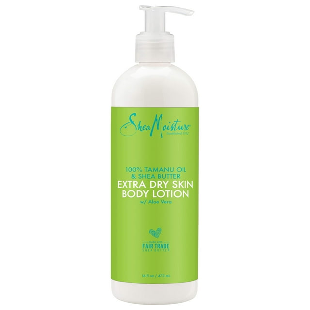Loción corporal SheaMoisture 100% aceite de tamanu con manteca de karité 480 ml