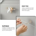 thumbnail image 4 of BESTYASH 6Set Hair Hangers Hair Rope Racks Transparent Wall-mounted Organization for Women, 4 of 7