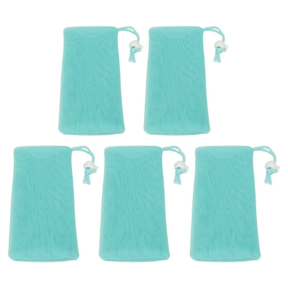 Red de espuma de burbujas, bolsa de jabón de malla, red de espuma de jabón exfoliante, red de espuma de limpieza facial, confiable y duradera
