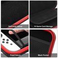 thumbnail image 4 of TSV Carrying Case Fit for Nintendo Switch/OLED, Portable Hard EVA Protective Bag, Travel Pouch with 10 Game Card Slots, 4 of 6