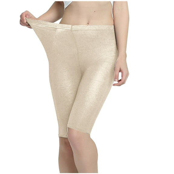 Loopsun Womens Shorts, Summer Shorts for Women, Women's Solid Lace High Waist Leggings Briefs Shorts Beige S