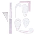 thumbnail image 3 of Ensemble de Règle de Couture 9 Pcs/Ensemble Accessoires de Mesure Multifonctionnels Courbe, 3 of 18