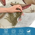 thumbnail image 7 of Mushrooms Kitchen Curtains 24 Inch Length Blackout Thermal Insulating Tier Curtains with Rod Pockets Short Curtains Home for Living Room/Bedroom Home Decor, 7 of 7