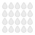 thumbnail image 1 of Uxcell 20 Pcs Moldes de Resina en Forma de Lágrima Kit de Llaveros de Silicona, Blanco, 1 of 6