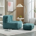 thumbnail image 4 of LUCKHAO   Comfy Bean Bag Chair,Fluffy Bean Bag Chairs , super soft lazy sofa chair with memory foam and ottoman ,indoor modern focus bean bag chair, 4 of 27