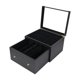 thumbnail image 3 of Caja organizadora de tarjetas coleccionables y deportivas de primera calidad. Negro, 3 of 9