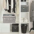 thumbnail image 5 of Moteph Shoe Organizer Closet Storage Solution with Clear Cover & Adjustable Dividers for Shoes, Handbags, Blankets, Linen, Clothing (Grey, Medium - 16 Pairs), 5 of 6