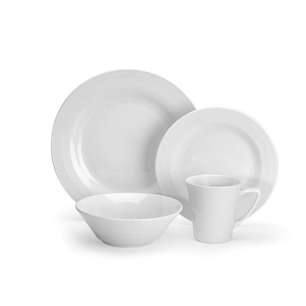 Marne Collection Porcelain 16Piece Dinnerware Set