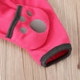 thumbnail image 5 of WUANDIXFA Baby Winter Fleece Jumpsuit, Full Zip-Up Soft Hooded Thicken Warm Newborn Home 0 3 6 18 24 Months One‑Piece Romper, Hot Pink, 12-18 Months, 5 of 9