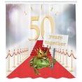 thumbnail image 3 of Funny Design 50th Anniversary Gifts Fifty Years Together Fabric Shower Curtain, 3 of 3