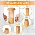 thumbnail image 3 of 24 Pcs Chair Leg Floor Protectors for Hardwood Floors Silicone Covers to Protect Wood Tile Floors Scratches Felt Pads Furniture Leg Caps No Noise (Fit:0.5"-0.89"), 3 of 12