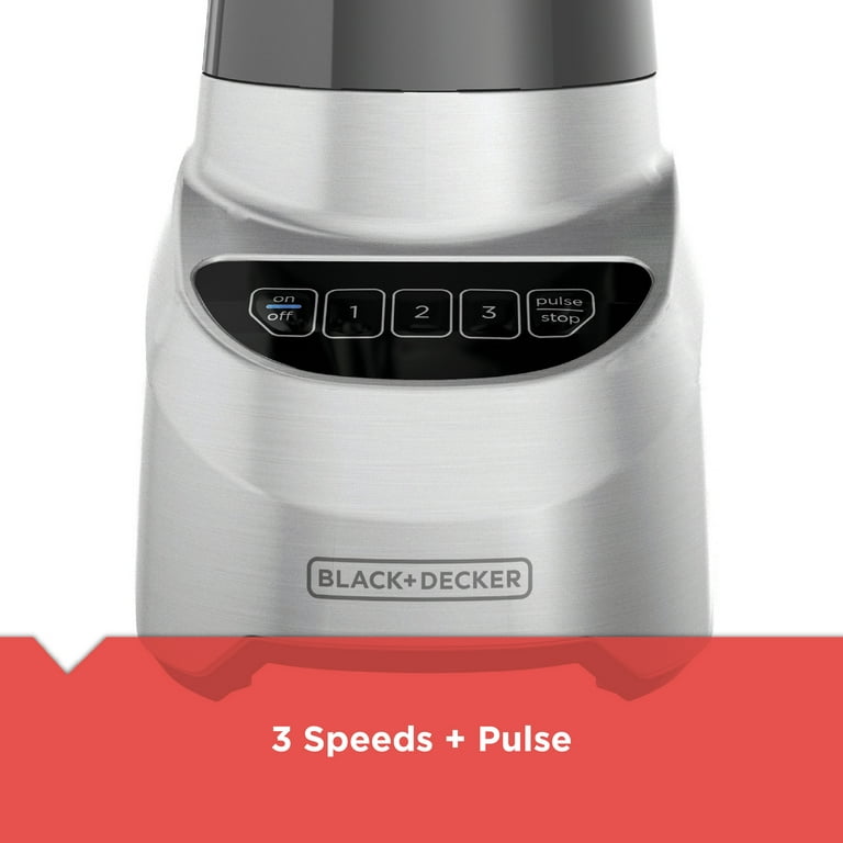 BLACK+DECKER PowerCrush 48-oz Silver 700-Watt Pulse Control Blender in the  Blenders department at
