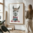 thumbnail image 3 of Llama Latte Christmas - Painting Humor Winter Animal Llama Unframed Wall Art Print 12 x 18 inches, 3 of 16