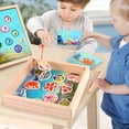 thumbnail image 4 of Juego de pesca de madera Juguete para niños Juguetes educativos Juguete de Zulema Juego de pesca, 4 of 8