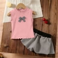 thumbnail image 6 of Cethrio Girls Summer Outfit Sets Size 10, School 2 Piece Sleeveless Cute Kids Clothing Sets Pink Size 10, 6 of 6