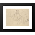 thumbnail image 2 of Edgar Degas 18x14 Black Modern Framed Museum Art Print Titled - Ludovic Lepic at the Theatre (1877), 2 of 5