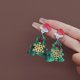 thumbnail image 3 of Aretes de plata BRILLAR 1 par de dibujos animados Navidad estilo 2, 3 of 5