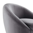 thumbnail image 4 of Modway Buttercup Performance Velvet Swivel Chair in Black/Gray, 4 of 4