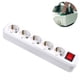 thumbnail image 2 of Regleta de enchufes - Interruptor de cable con enchufe extraplano / Toma múltiple con protección para niños / Regleta de conectores con enchufe plano Xemadio 2035613-5, 2 of 8
