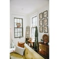 thumbnail image 4 of Creative Co-Op Distressed Rectangle Metal Framed Windowpane Wall Mirror, Gold, 4 of 12