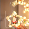 thumbnail image 5 of Luz de cortina de estrella de cinco puntas, decoración de Navidad, luz de color led, copo de nieve intermitente, barra de hielo, cadena de luz de estrella JAMW Sencillez, 5 of 5