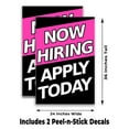 thumbnail image 2 of Now Hiring Apply Today (24" X 36") Vinyl Decal Only (Pack of 2) |Sign|Sticker|Poster, 2 of 4