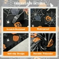 thumbnail image 5 of Halloween Pumpkins Tablecloth Waterproof, Boo Bats Black Table Cloth Round Stain Resistant, Washable Table Cover for Home Kitchen Dining Party Decoration (70 inch), 5 of 6