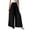 Black, variant on Women's High Waisted Pleated Palazzo Pants Flowy Chiffon Wide Leg Trousers Casual Loose Accordion Pleat Long Slacks for Party Beach Office