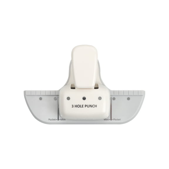 Bira Craft 3 Hole Punch, 4 Sheet Capacity, Mini/Pocket, Performance Guaranteed