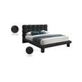 thumbnail image 2 of Meridian Furniture Deco Black Boucle Fabric Queen Bed, 2 of 6