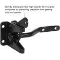 thumbnail image 5 of Jinsinto Gate Lock Automatic Locking-Metal Bolt Lock-Gravity Steel Latch Garden Fence-Black-Fixing Screws Provided, 5 of 5