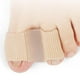 thumbnail image 4 of Separadores de dedos de gel para juanetes para dedos superpuestos para mujeres y hombres, corrector de juanetes de 2 bucles para los primeros dos dedos del pie, 10 unidades de tamaño pequeño, 4 of 5