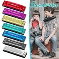 thumbnail image 2 of 10 Hole Blues Harmonica High Sound Quality Mouth Organ Puzzle Musical Instrument for Kid, 2 of 5