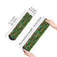 thumbnail image 4 of Pofeuu Mask And Palm Leaves Print 30cm Socks, Adult Running Hiking Socks for Youth and Adult, 4 of 7