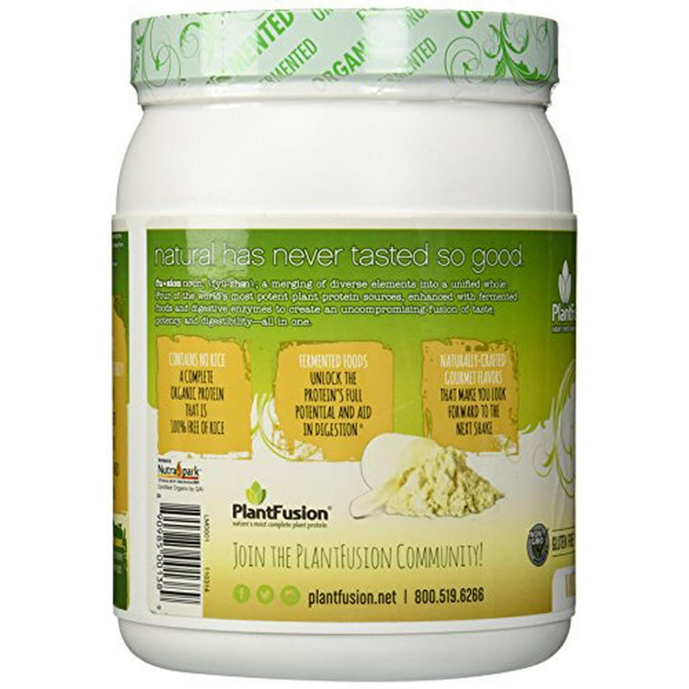 PlantFusion Plant Protein Organic Vanilla Chai 1 lb Protein