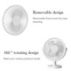 thumbnail image 2 of Circulador de aire Ventilador de refrigeración para el hogar de 3 velocidades Ventilador pequeño para el hogar de la oficina (Blanco), 2 of 8