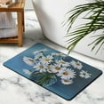 thumbnail image 3 of Non-Slip Flower Bath Carpet Soft, Absorbent Microfiber, Easy to Clean - Perfect for Bathroom, Tub & Shower Decor, 20x32 inch, 3 of 5