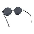 thumbnail image 4 of Arrow Metal Jewel Hinge Round Circle Lens Oversized Hippie Metal Rim Sunglasses All Black, 4 of 4
