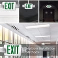 thumbnail image 3 of LED Exit Sign, AC85-265V 2x3W Green Character High Visibility LED Exit Light  For Hotel, 3 of 8