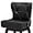 Black, variant on Dycanpo 26" Swivel Bar Stool Set of 2 with Upholstered Back, for Home Kitchen, Black